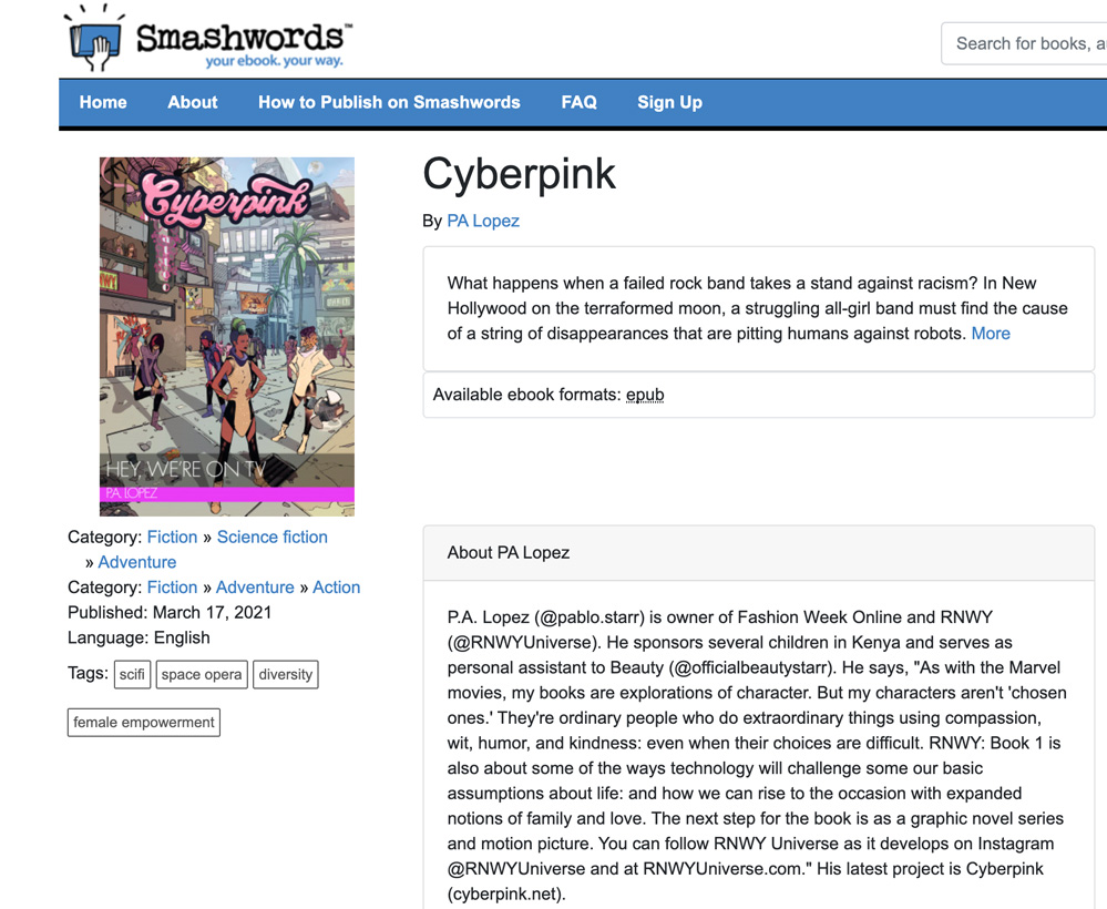 Cyberpink on Smashwords