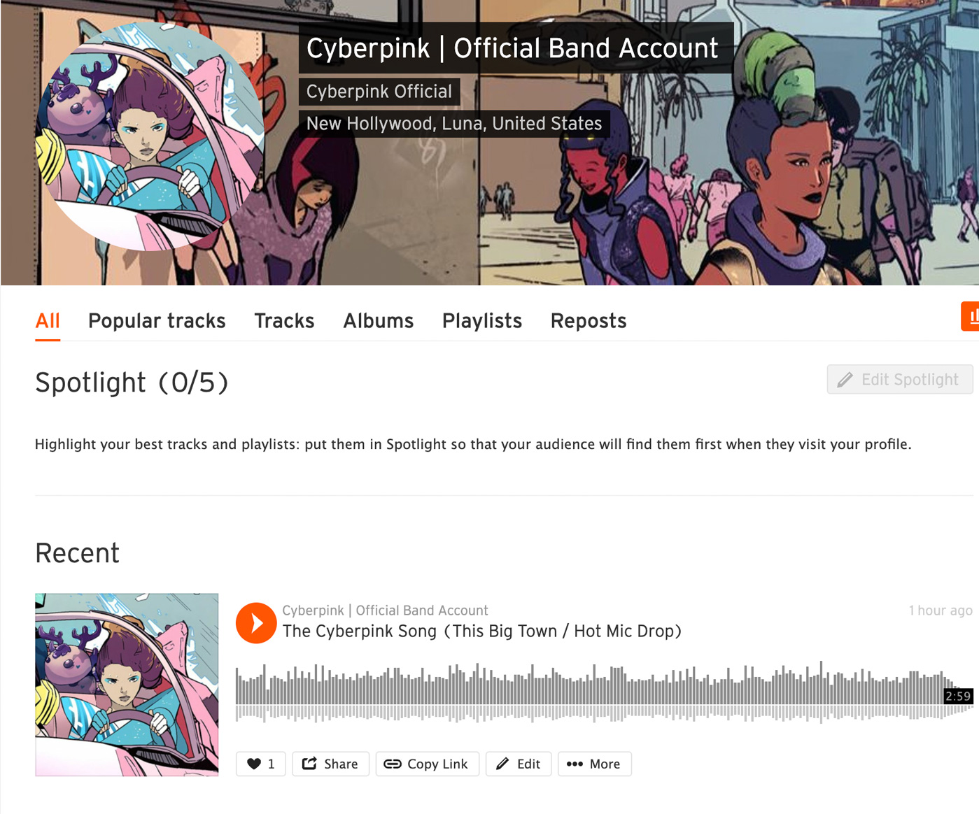 Official Cyberpink Soundcloud