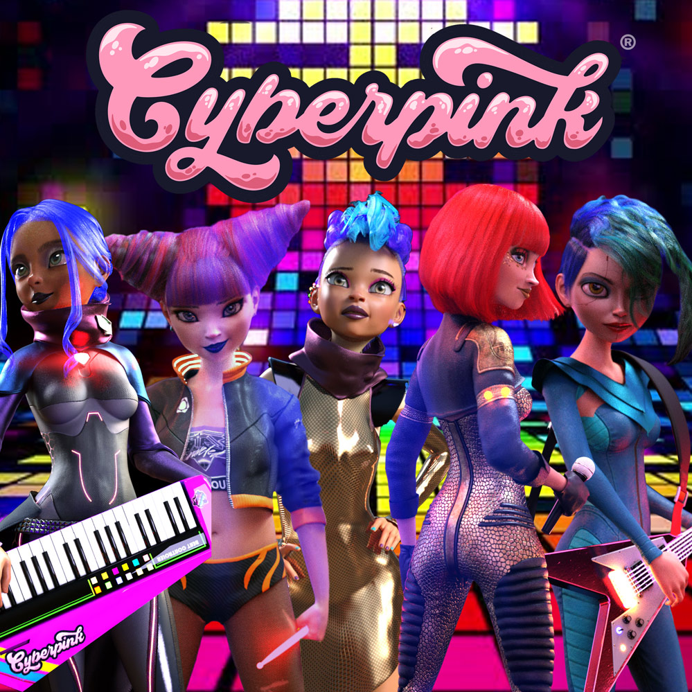 All of the Cyberpink® girls together in a square image